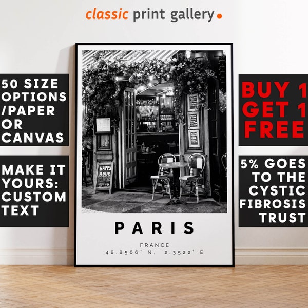 Paris Poster,Paris Print,Paris Black and White Photographic Art, Wedding gift, Coordinates Poster, Travel Gift, 4440