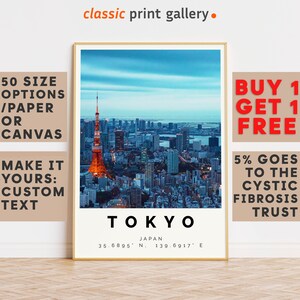 Tokyo Poster Colorful Print, Tokyo Wall Art, Tokyo Photo Decor, Tokyo Gift Travel Print,Gift For Travel Lover,Travel Art,8439