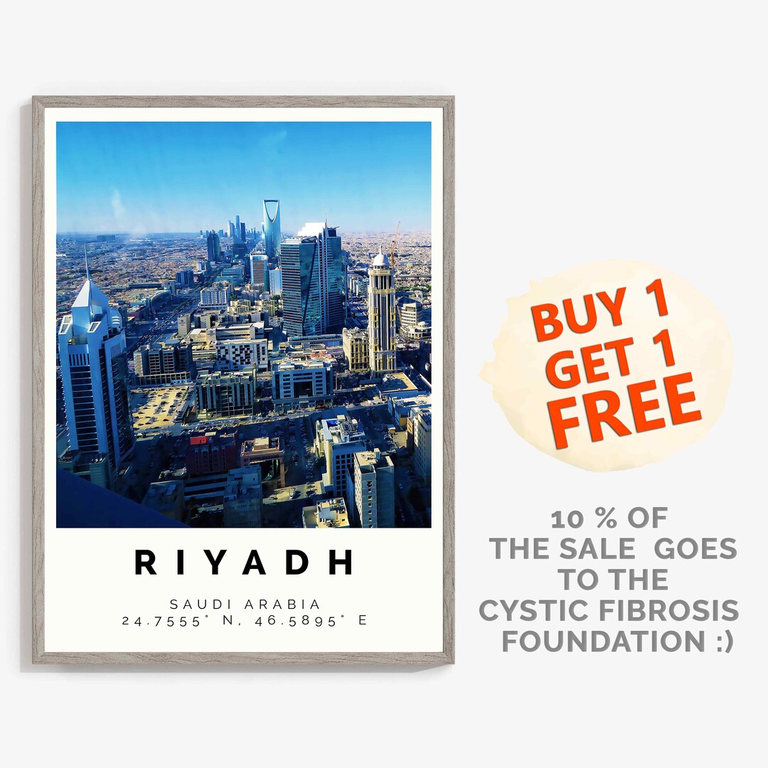 Riyadh Poster Colorful Print Riyadh Wall Art Riyadh Photo Etsy