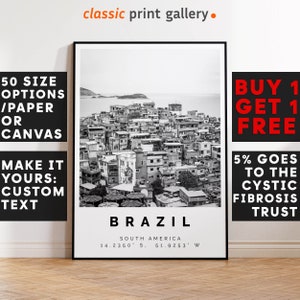 Brazil Poster Print, Travel Decor, Brazil Holiday Vacation Art, Minimal Decor, Minimal Travel Poster, South America,5470c