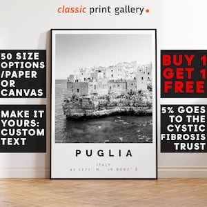 Puglia Print Black and White Photo, Puglia Wall Art, Puglia Travel Poster, Puglia Photo Print, Italia Wall Art, Italy Decor, 4327