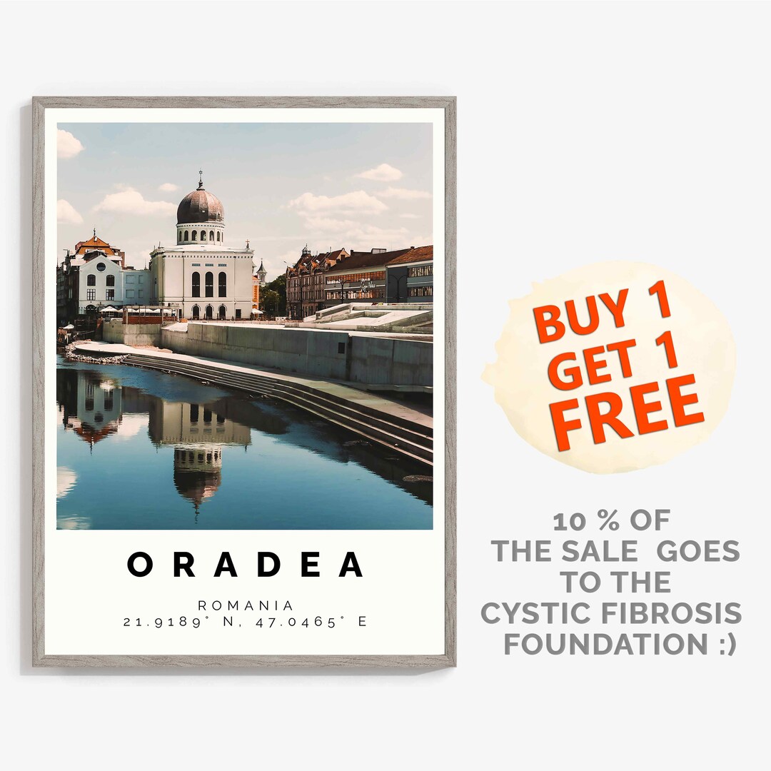Oradea Poster Colorful Print Oradea Wall Art Oradea Photo Etsy