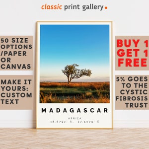 Madagascar Poster Colorful Print, Madagascar Wall Art, Madagascar Photo Decor, Madagascar Gift Travel Print,Africa,Holiday Art,7422