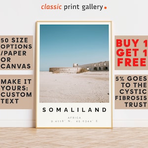 Somaliland Poster Colorful Print, Somaliland Wall Art, Somaliland Photo Decor, Somaliland Gift Travel Print,24x28, 20x30, 24x36,9372