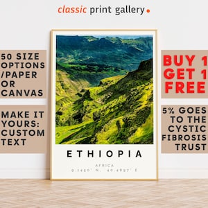 Ethiopia Poster Colorful Print, Ethiopia Wall Art, Ethiopia Photo Decor, Ethiopia Gift Travel Print,Africa,Travel Posters Preppy,9215