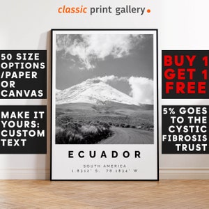 Ecuador Poster Print,Ecuador Wall Art, Housewarming Gift, Housewarming, Large Wall Art, Living Room Art, New Home Gift, 4614b