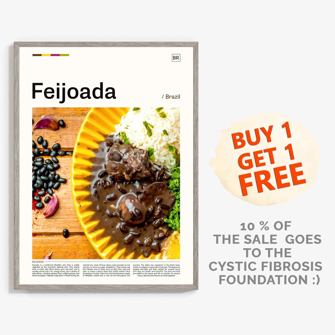 Feijoada Print Feijoada Poster Wall Art Decorkitchen - Etsy