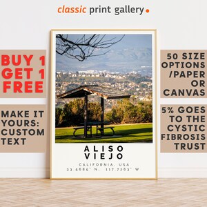 Aliso Viejo Print Colorful Poster|Aliso Viejo Wall Art|Aliso Viejo Travel Poster Gift|Travel Photography|California|18522b