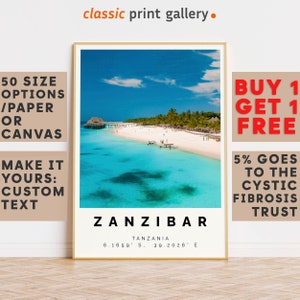 Zanzibar Poster Colorful Print, Zanzibar Wall Art, Zanzibar Photo Decor,Tanzania,Travel Wall Art,Housewarming Gift,8309