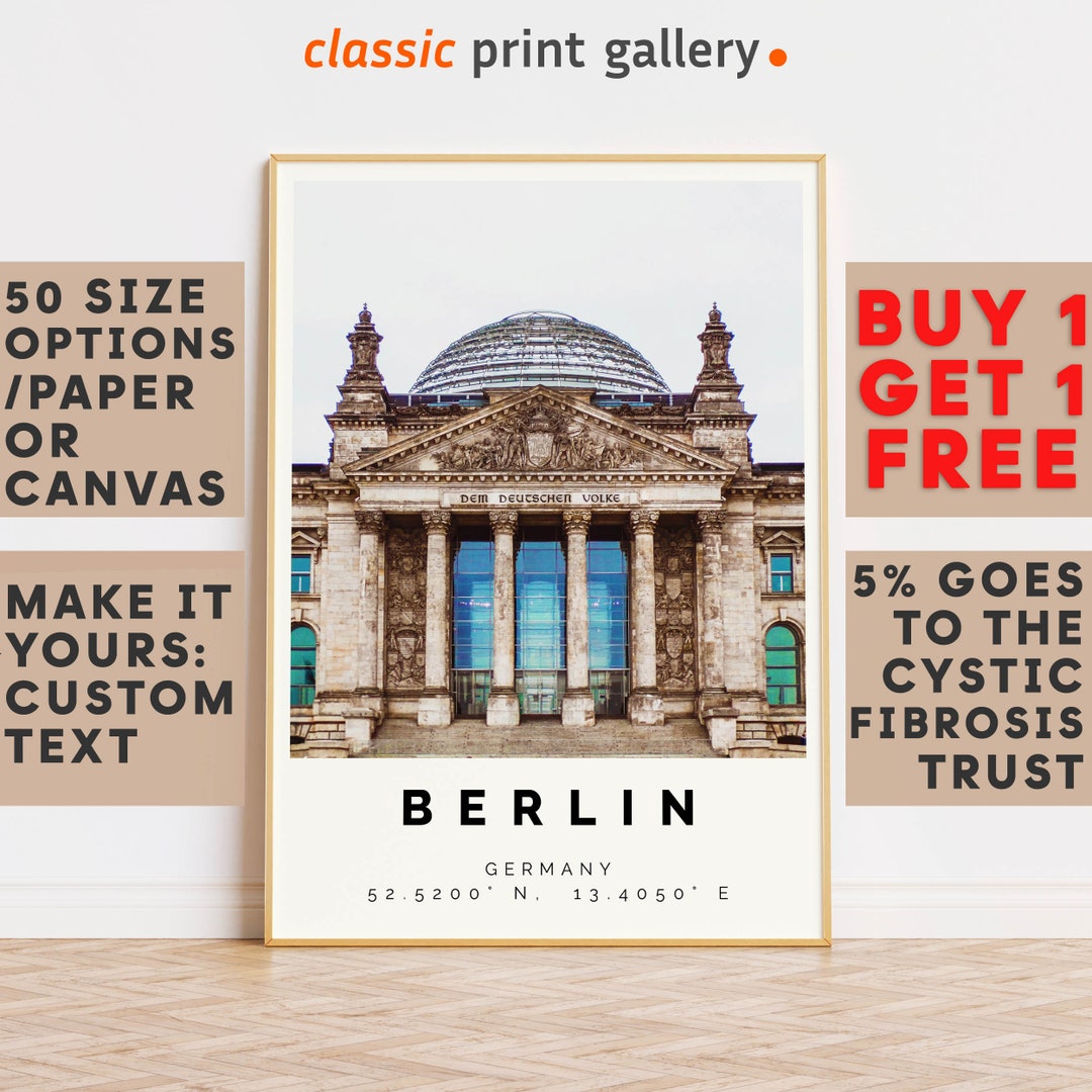 Berlin Poster Colorful Print, Berlin Wall Art, Berlin Photo Decor ...