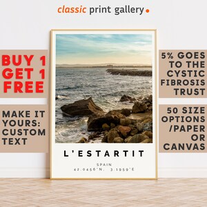 L'Estartit Print,L'Estartit Wall Art,L'Estartit Colorful Poster,Personalized Birthday Travel Gift Present Artwork Spain 12709