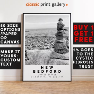 New Bedford Poster Black and White Print, New Bedford Wall Art, New Bedford Travel Poster, New Bedford Photo Print, Massachusetts, USA,5261
