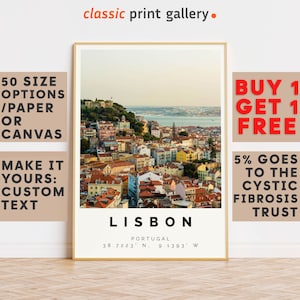 Lisbon Poster Colorful Print, Lisbon Wall Art, Lisbon Photo Decor, Lisbon Gift Travel Print,Portugal,Gift For Travel Lover,Travel Art,8287