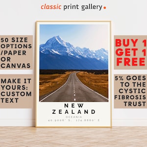 New Zealand Poster Colorful Print, New Zealand Wall Art, New Zealand Photo Decor, New Zealand Gift Travel Print,Gift For Her,8889