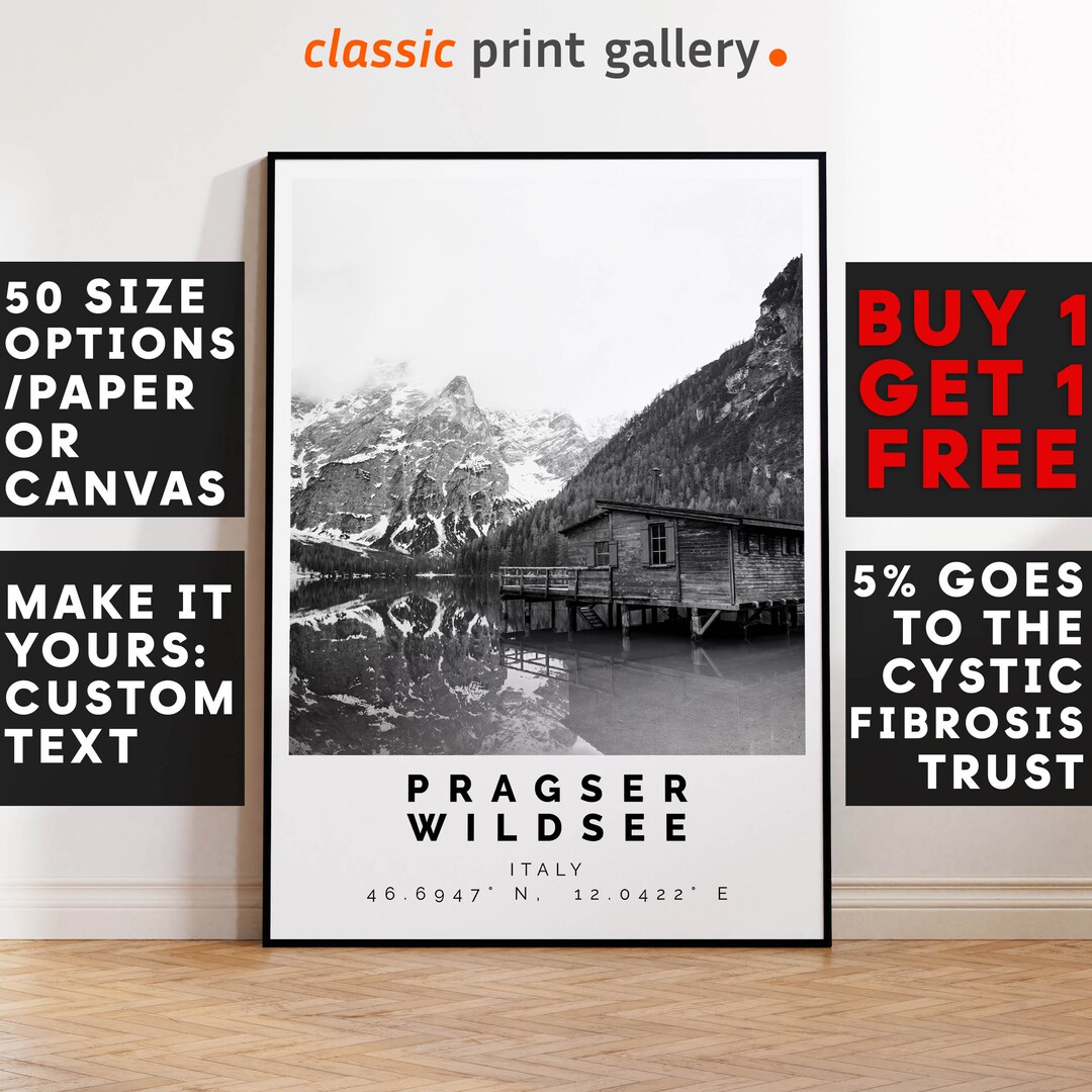 Pragser Wildsee 1000 Teile Puzzle – Vintage Travel Poster, Premium-Puzzle Für Erwachsene