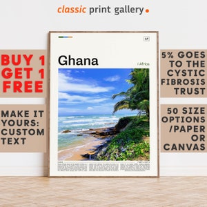 Ghana Print, Ghana Wall Art, Ghana Color Poster With Text, Personalized Birthday Travel Gift Present Photography  Artwork,Ghana 11728b2