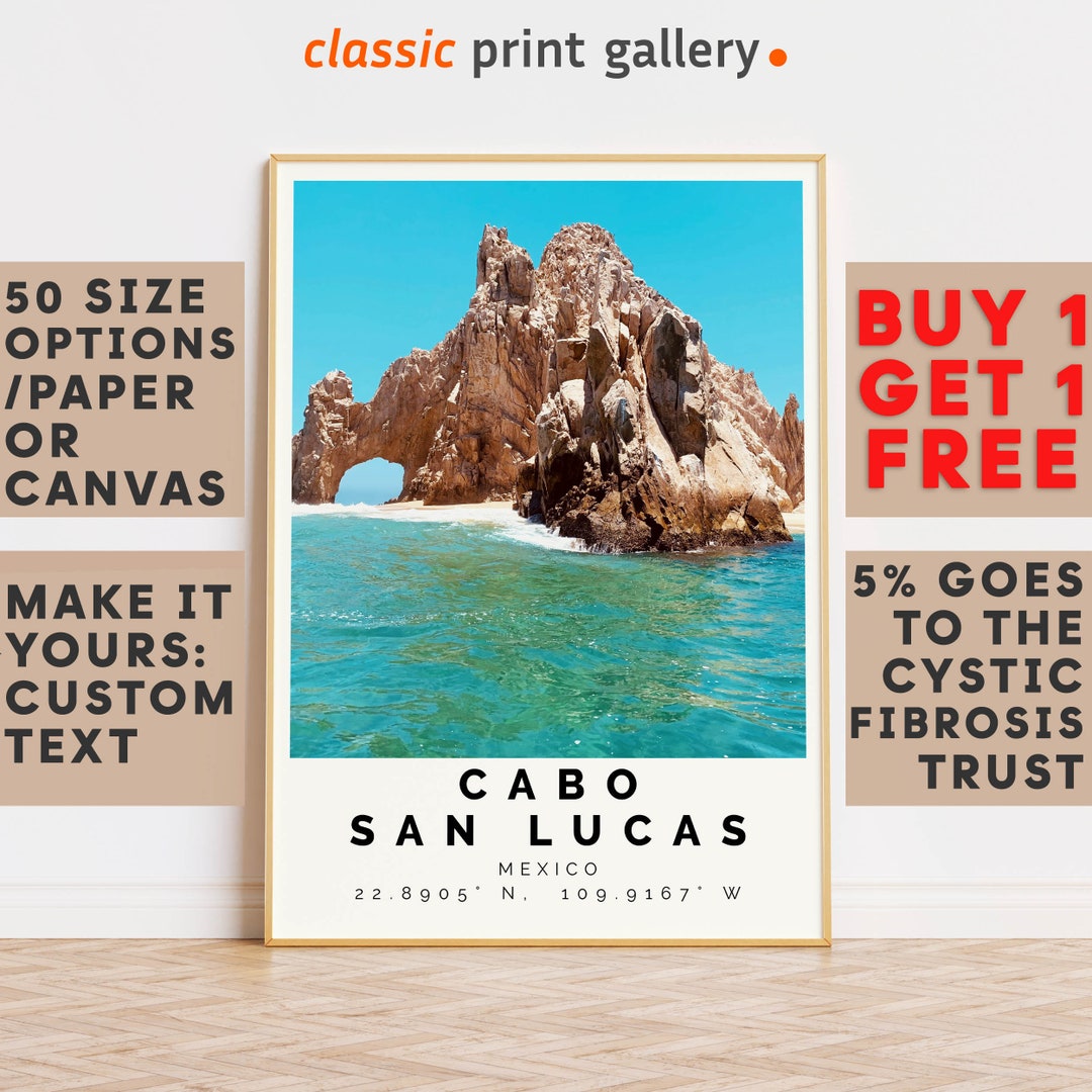 Cabo San Lucas Poster Colorful Print, Cabo San Lucas Wall Art, Cabo San ...