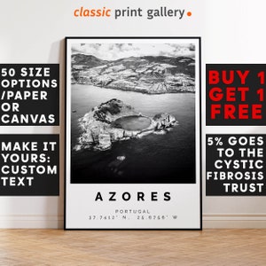 Azores Print Black and White Photo, Azores Wall Art, Azores Travel Poster, Azores Photo Print, Pico, Terceira, Flores, 3028