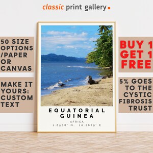 Equatorial Guinea Poster Colorful Print, Equatorial Guinea Wall Art, Equatorial Guinea Photo Decor,Large Wall Art,Vacation Art,9202