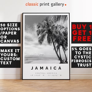 Jamaica Poster Print,Jamaica Wall Art, Housewarming Gift, Housewarming, Large Wall Art, Living Room Art, New Home Gift, 3652