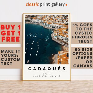 Cadaqués Print,Cadaqués Wall Art,Cadaqués Colorful Poster,Personalized Birthday Travel Gift Present Artwork Spain 12705