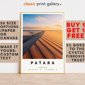 Patara Poster Colorful Print, Patara Wall Art, Patara Photo Decor, Patara Gift Travel Print,Vacation Art,10605