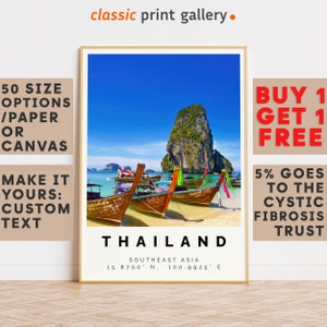 Thailand Poster Colorful Print, Thailand Wall Art, Thailand Photo Decor, Thailand Gift Travel Print,Office Wall Art,10204