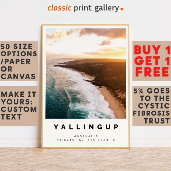 Yallingup Poster Colorful Print, Yallingup Wall Art, Yallingup Photo Decor, Gift Travel Print,Travel Posters Preppy,Gift Idea,8967