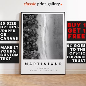 Martinique Poster Black and White Photo, Martinique Wall Art, Martinique Travel Poster, Martinique Photo Print, Caribbean, France, 2831