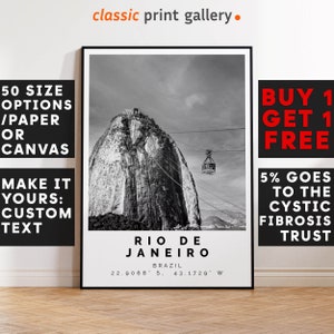 Rio de Janeiro Poster,Rio de Janeiro Print,Rio de Janeiro Decor, Wall Art,Rio de Janeiro, Anniversary Gift, City Poster, 4282