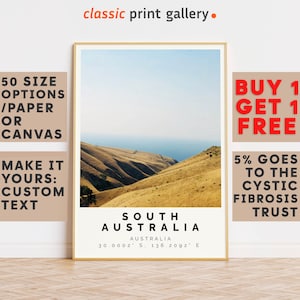 South Australia Poster Colorful Print, South Australia Wall Art, South Australia Photo Decor,24x28, 20x30, 24x36,8931