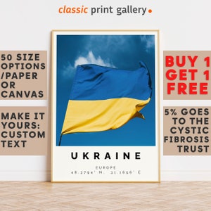 Ukraine Poster Colorful Print, Ukraine Wall Art, Ukraine Photo Decor, Ukraine Gift Travel Print,Office Wall Art,Travel Posters,9205