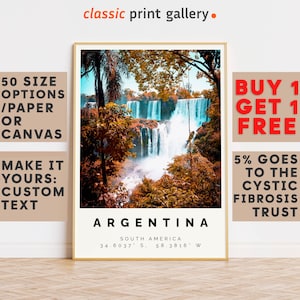 Argentina Poster Colorful Print, Argentina Wall Art, Argentina Photo Decor, Argentina Gift Travel Print,South America,Travel Wall Art,7615