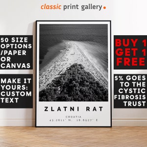 Bol, Brac Poster Black and White Print, Bol, Brac Wall Art, Bol, Brac Travel Poster, Bol, Brac Photo Print,Bol, Brač, Dalmatia, Croatia,5737
