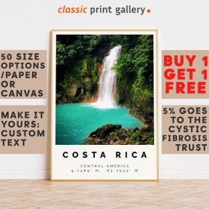 Costa Rica Poster Colorful Print, Costa Rica Wall Art, Costa Rica Photo Decor, Costa Rica Gift Travel Print,Travel Art,Travel Wall Art,7915