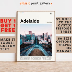 Adelaide Print, Adelaide Wall Art, Adelaide Color Poster With Text, Personalized Birthday Travel Gift Present Photography ,Australia 11396b