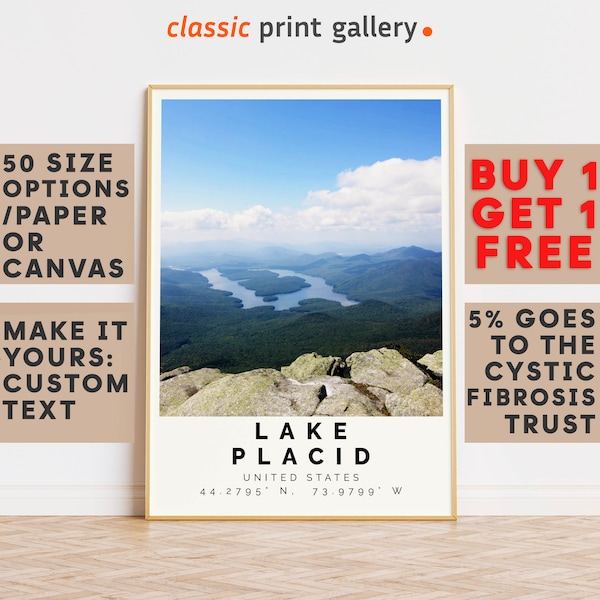 Lake Placid Wall Art Etsy