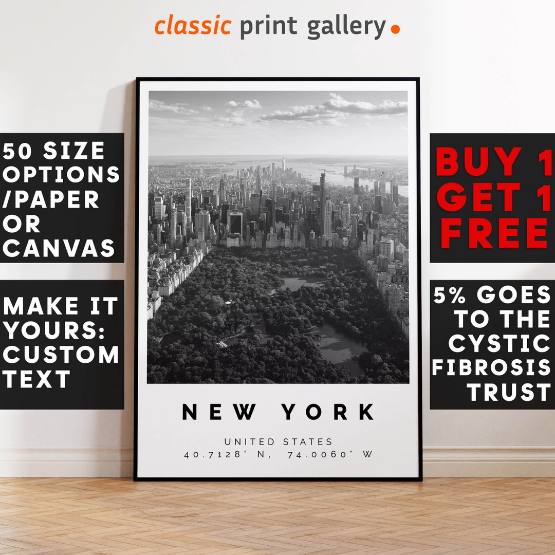 New York Poster Black and White Print, New York Wall Art, New York ...