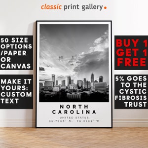 North Carolina Print Black and White Photo, North Carolina Wall Art, North Carolina Travel Poster, North Carolina Photo Print, 4508