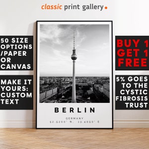 Berlin Poster Black and White Print, Berlin Wall Art, Berlin Travel Poster, Berlin Photo Print, Germany Poster Print, Deutschland, 3103