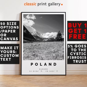 Poland Print Black and White Photo, Poland Wall Art, Poland Travel Poster, Poland Photo Print, Polska Wall Art, 4368