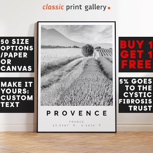 Provence Poster Print,Provence Wall Art, Housewarming Gift, Housewarming, Large Wall Art, Living Room Art, New Home Gift, 4339