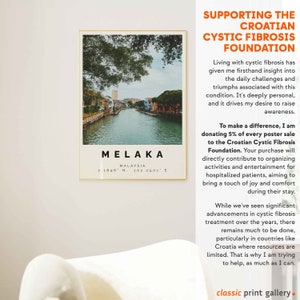 Melaka Poster Colorful Print, Melaka Wall Art, Melaka Photo Decor, Melaka Gift Travel Print,Malacca,Travel Gift,10923 image 3