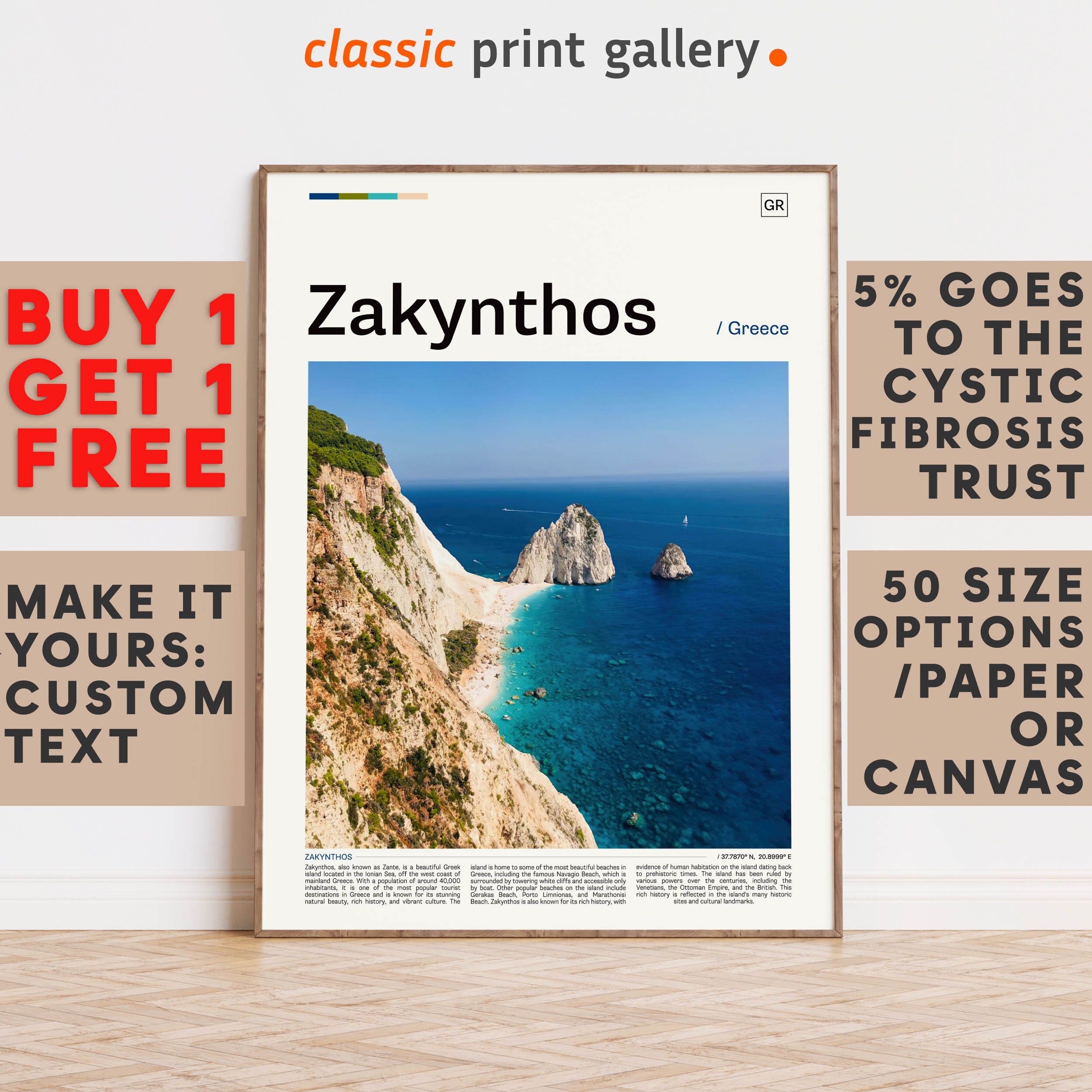 Zakynthos Blue Caves - Etsy