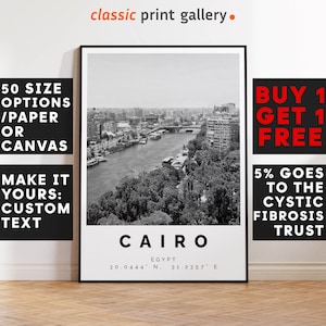 Cairo Print Black and White Photo, Cairo Wall Art, Cairo Travel Poster, Cairo Photo Print, North African Wall Art, Egypt Poster, 3186