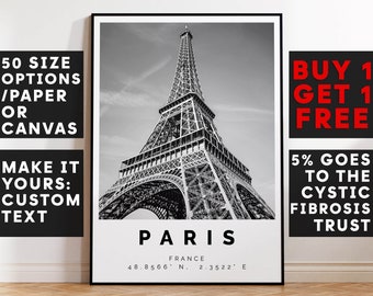 Paris Poster,Paris Print,Paris Black and White Photographic Art, Wedding gift, Coordinates Poster, Travel Gift, 4439