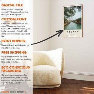 Melaka Poster Colorful Print, Melaka Wall Art, Melaka Photo Decor, Melaka Gift Travel Print,Malacca,Travel Gift,10923 image 5