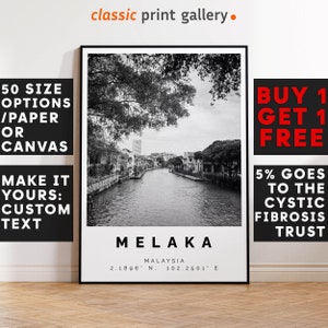 Melaka Poster Black and White Print, Melaka Wall Art, Melaka , Melaka Photo Print,Malaysia,6566