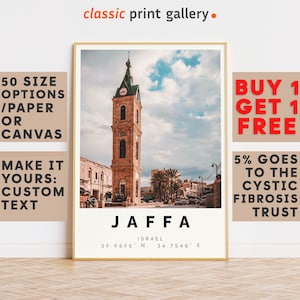 Jaffa Poster Colorful Print, Jaffa Wall Art, Jaffa Photo Decor, Jaffa Gift Travel Print,Israel,Travel Wall Art,9987