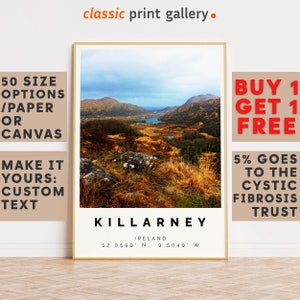 Killarney Poster Colorful Print, Killarney Wall Art, Killarney Photo Decor, Killarney Gift Travel Print,Ireland,A3 Poster,8207
